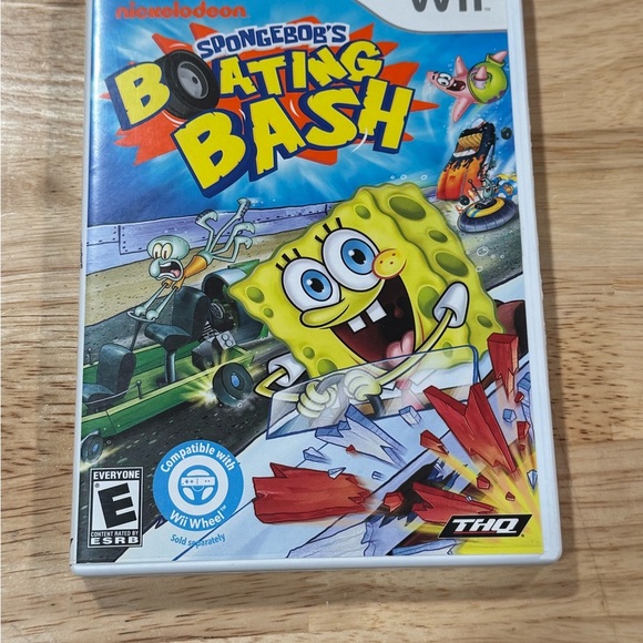2010 Nickelodeon Spongebobs Boating Bash For Nintendo WII Complete W/Manual - Picture 1 of 3
